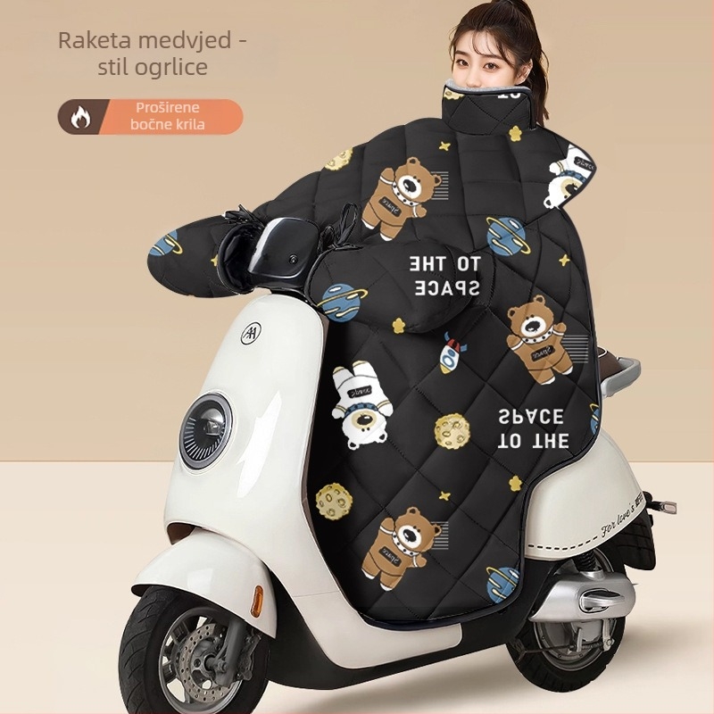 PVC navlaka protiv vjetra za električna vozila i motocikle na baterije – universalna prilagodba, nije vodootporna, ručno otvaranje