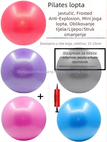 Joga lopta za trening mišića zdjelice za odrasle — dizajn Octopus Pilates, PVC, 125 g, napuhiva