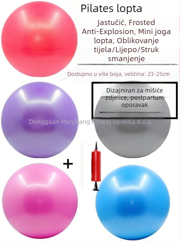 Joga lopta za trening mišića zdjelice za odrasle — dizajn Octopus Pilates, PVC, 125 g, napuhiva