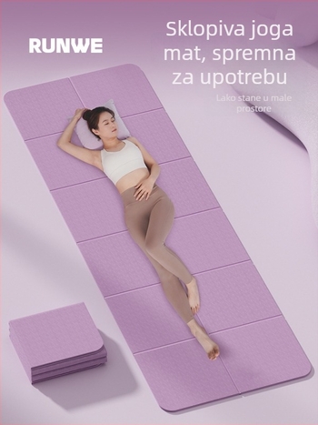 Longway sklopiva joga podloga – protuklizna, TPE, 6–8 mm, 670 g