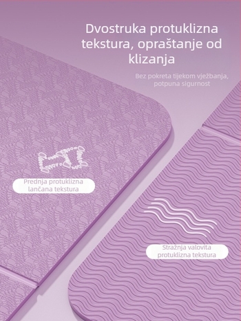 Longway sklopiva joga podloga – protuklizna, TPE, 6–8 mm, 670 g