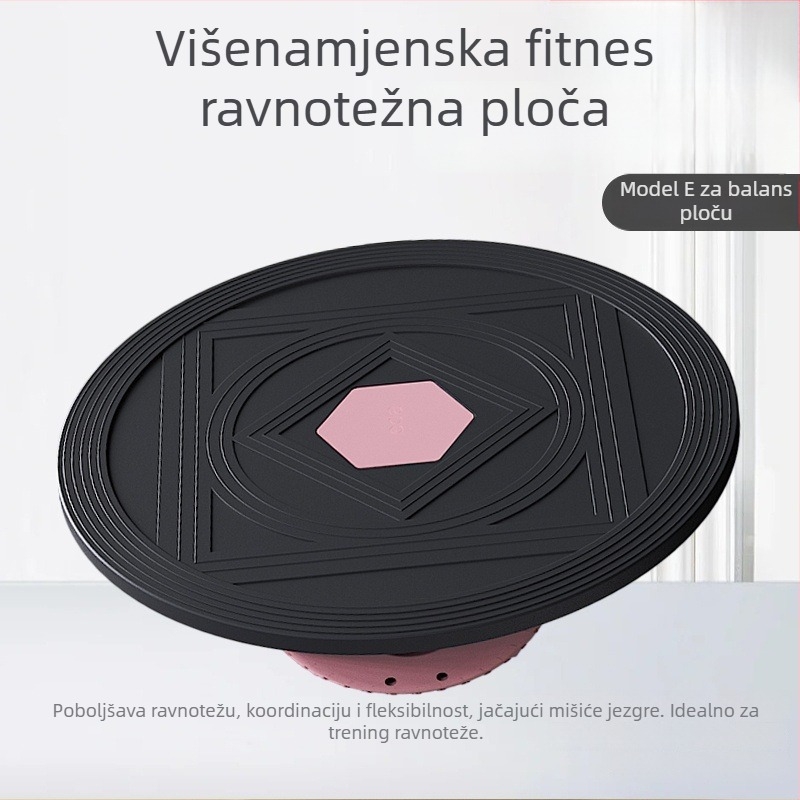 Velika ploča za ravnotežu i joga ploča za snagu, koordinaciju i rehabilitaciju, ploča za sklekove i lopta za ravnotežu, kućni fitness opremu