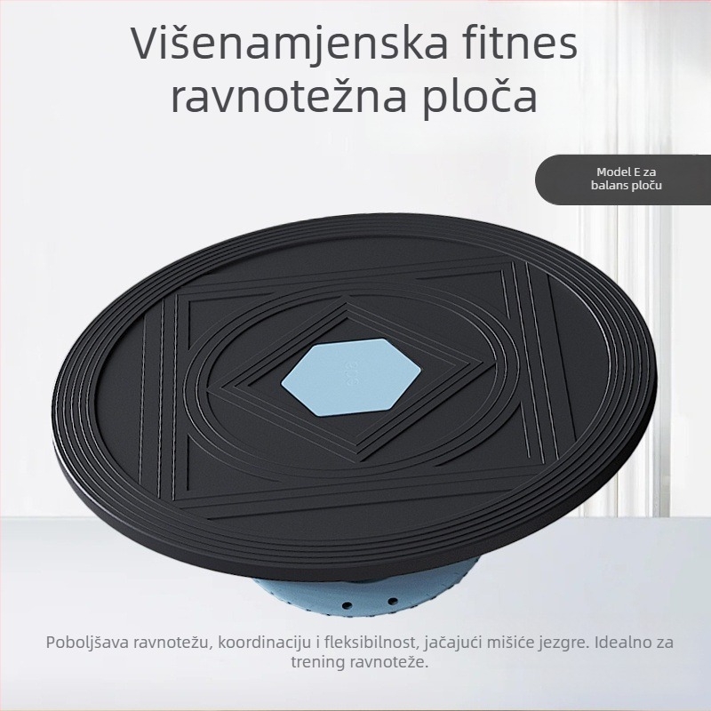 Velika ploča za ravnotežu i joga ploča za snagu, koordinaciju i rehabilitaciju, ploča za sklekove i lopta za ravnotežu, kućni fitness opremu