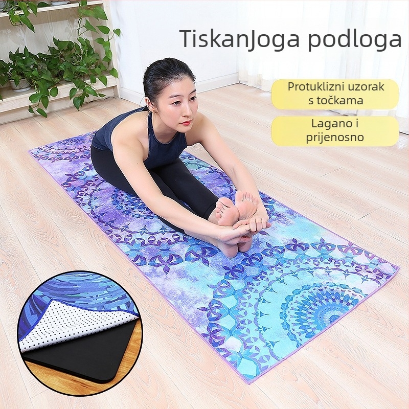 Krpa za prostirku za jogu - mikrovlakno, 3 mm debljina, 480 g, prilagodljivo