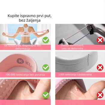 Elastična traka u obliku 8 za žene, traka za istezanje leđa, kućni fitness i joga za otvaranje ramena