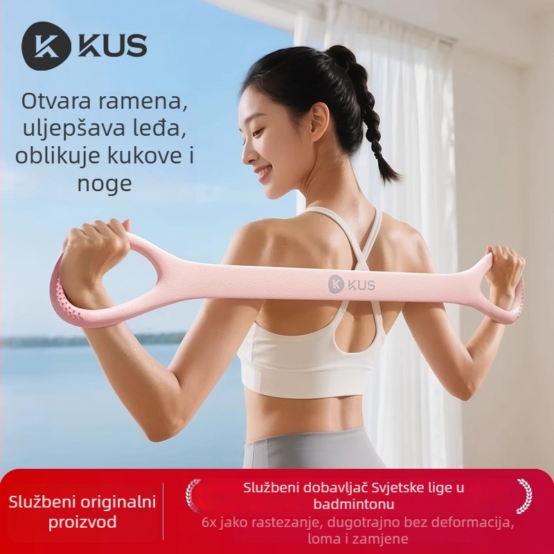 Elastična traka u obliku 8 za žene, traka za istezanje leđa, kućni fitness i joga za otvaranje ramena