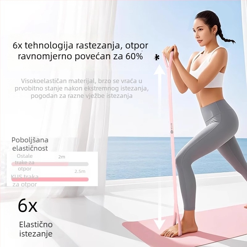 Elastična traka u obliku 8 za žene, traka za istezanje leđa, kućni fitness i joga za otvaranje ramena