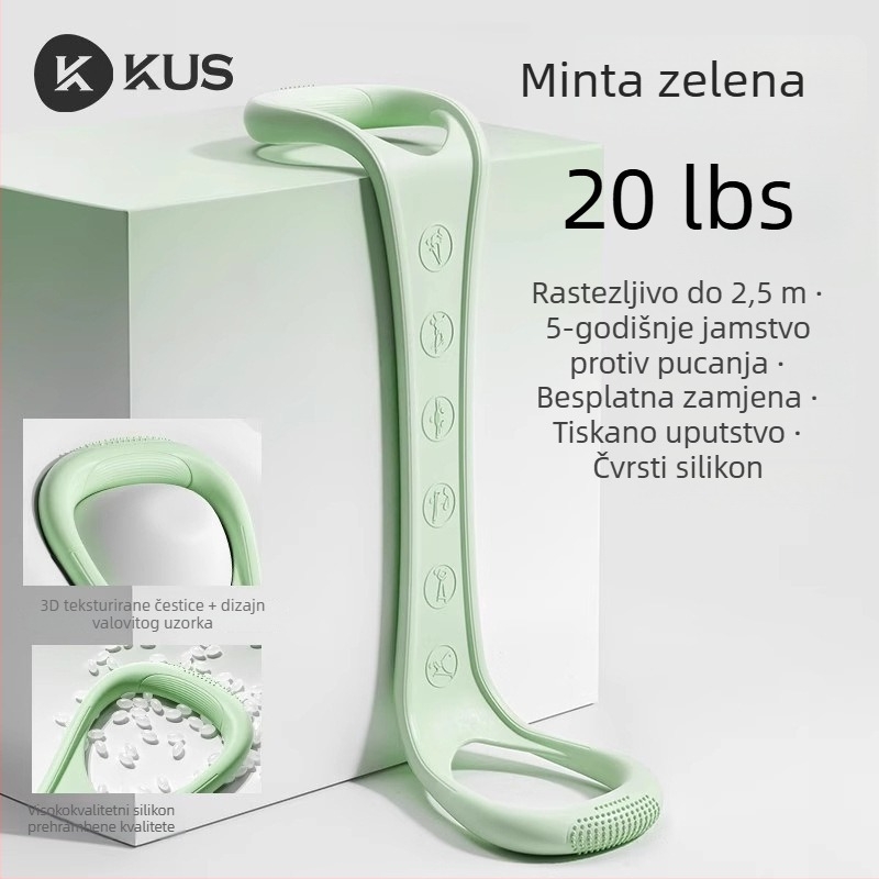 Elastična traka u obliku 8 za žene, traka za istezanje leđa, kućni fitness i joga za otvaranje ramena