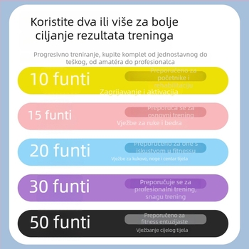 Elastična traka za jačanje nogu – kružni otporni prsten, joga vučna traka, ABS materijal, fitness i rehabilitacija