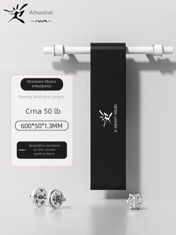 Elastična traka za jačanje nogu – kružni otporni prsten, joga vučna traka, ABS materijal, fitness i rehabilitacija