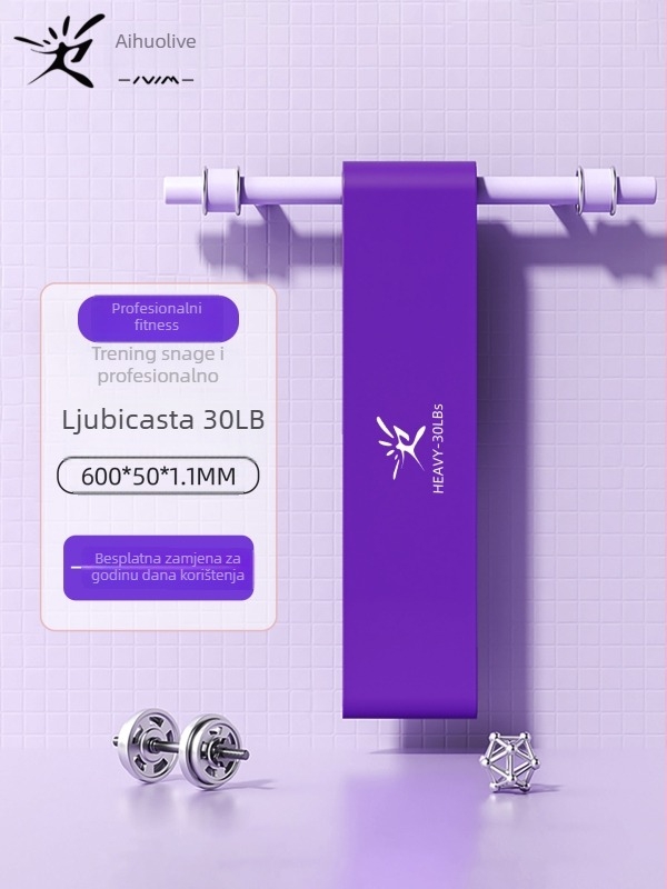 Elastična traka za jačanje nogu – kružni otporni prsten, joga vučna traka, ABS materijal, fitness i rehabilitacija