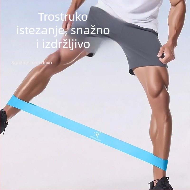 Elastična traka za jačanje nogu – kružni otporni prsten, joga vučna traka, ABS materijal, fitness i rehabilitacija