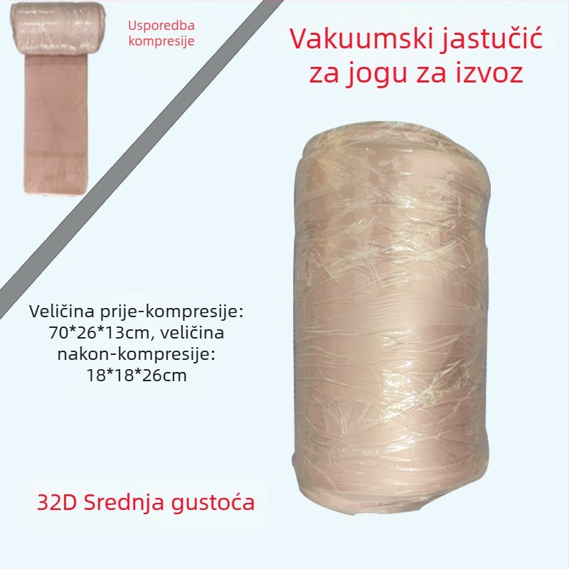 Fette jastuk za jogu Iyengar i Yin jogu – podrška cervikalnoj kralježnici, jastuk za struk, pravokutni dizajn