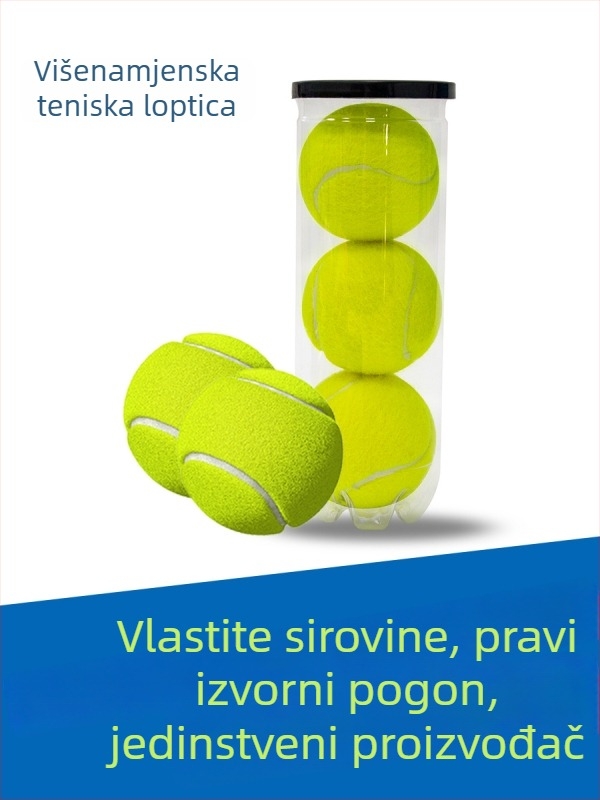 Lydoo teniska trening lopta – visoka elastičnost i izdržljivost; konstrukcija: gumeni unutarnji sloj + vuna/kemijska vlakna; prilagodljivo na zahtjev uz uzicu; pogodna za stolni tenis i badminton.