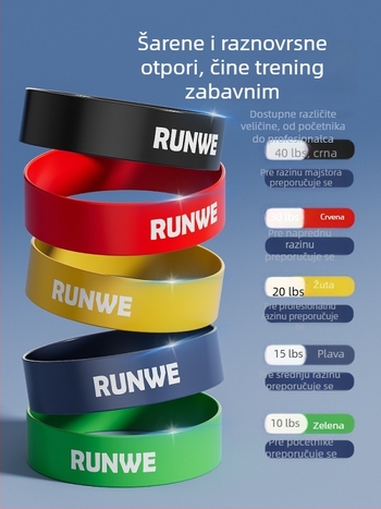 Langwei elastični set otpora za trening kukova i nogu, rehabilitacija i snaga, s petljom i vučnim užetom (Materijal: Drugo; Marka: Drugo)