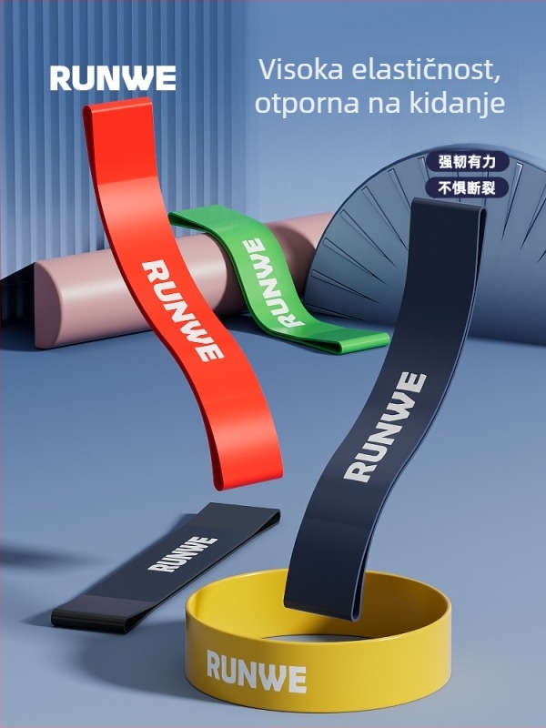 Langwei elastični set otpora za trening kukova i nogu, rehabilitacija i snaga, s petljom i vučnim užetom (Materijal: Drugo; Marka: Drugo)