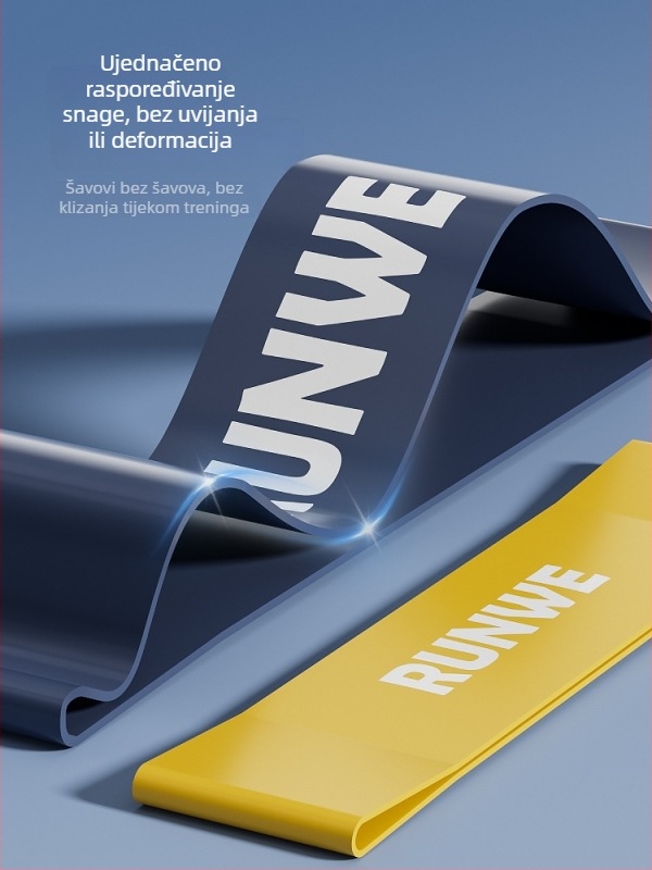 Langwei elastični set otpora za trening kukova i nogu, rehabilitacija i snaga, s petljom i vučnim užetom (Materijal: Drugo; Marka: Drugo)