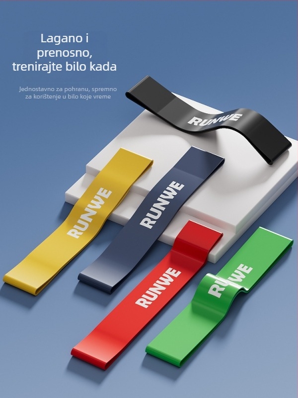 Langwei elastični set otpora za trening kukova i nogu, rehabilitacija i snaga, s petljom i vučnim užetom (Materijal: Drugo; Marka: Drugo)