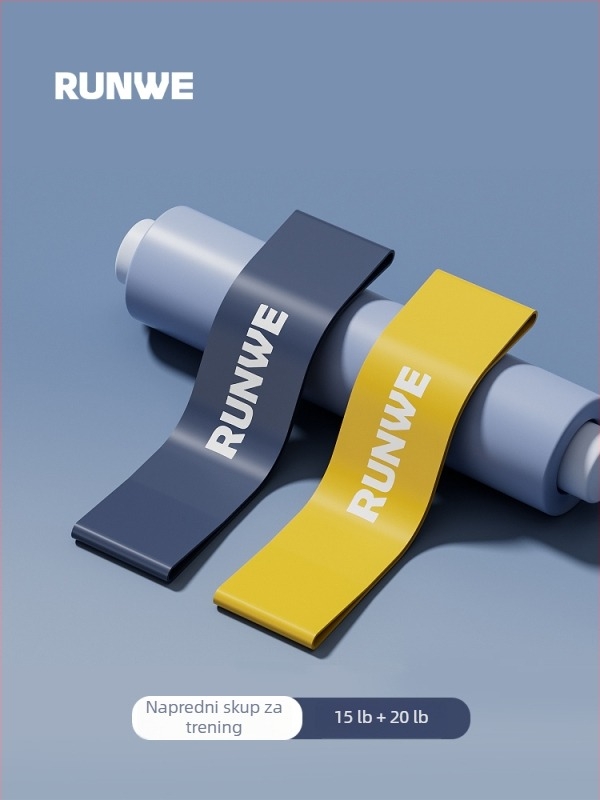 Langwei elastični set otpora za trening kukova i nogu, rehabilitacija i snaga, s petljom i vučnim užetom (Materijal: Drugo; Marka: Drugo)