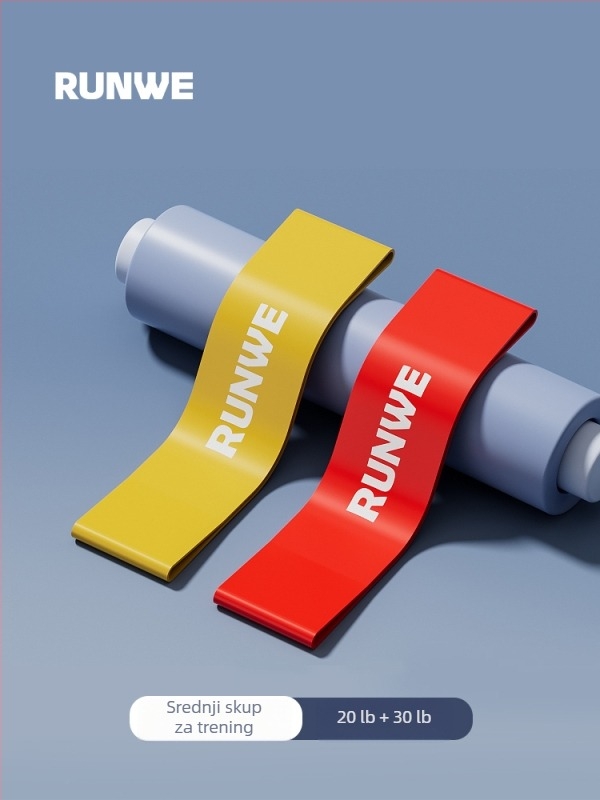 Langwei elastični set otpora za trening kukova i nogu, rehabilitacija i snaga, s petljom i vučnim užetom (Materijal: Drugo; Marka: Drugo)