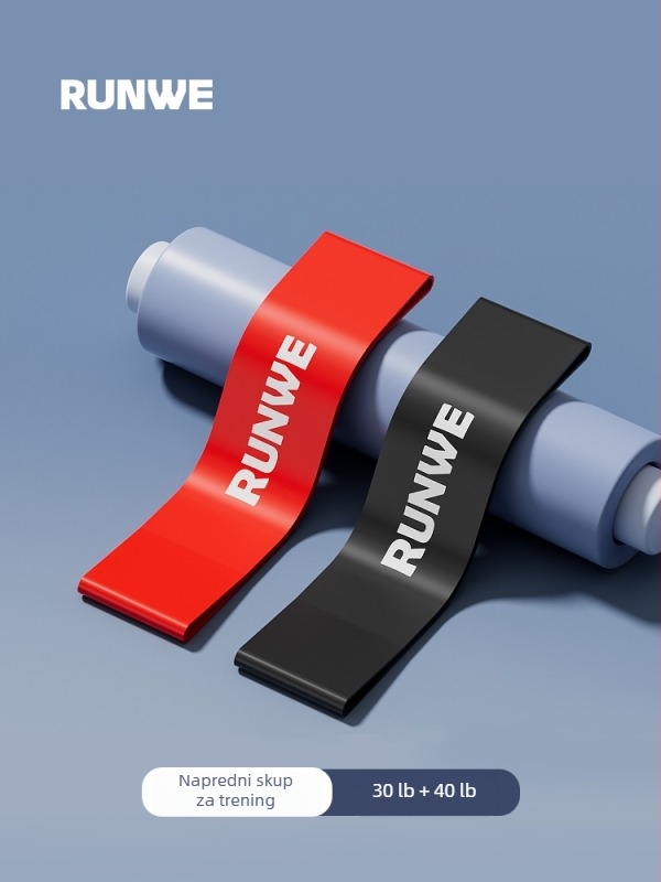 Langwei elastični set otpora za trening kukova i nogu, rehabilitacija i snaga, s petljom i vučnim užetom (Materijal: Drugo; Marka: Drugo)