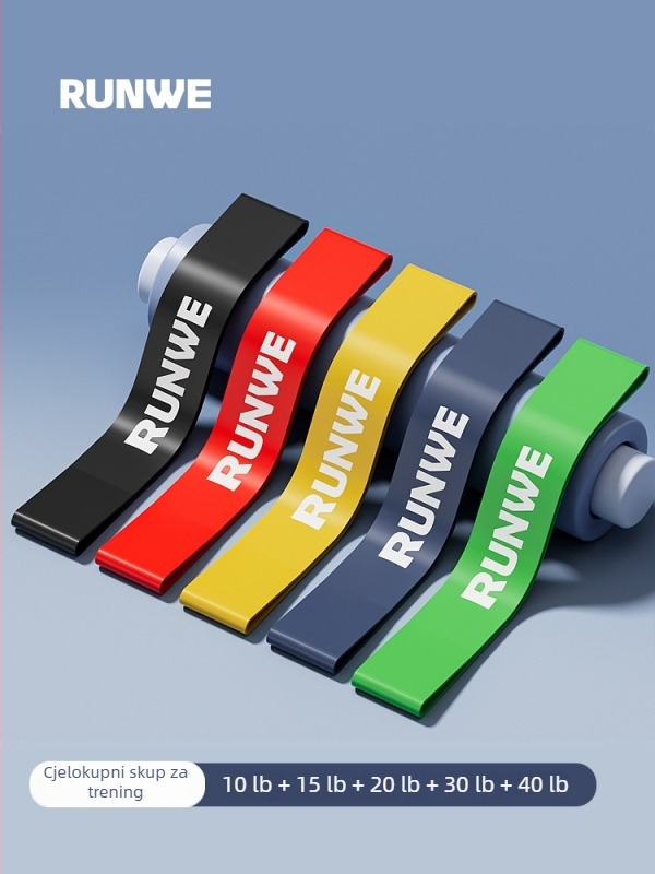 Langwei elastični set otpora za trening kukova i nogu, rehabilitacija i snaga, s petljom i vučnim užetom (Materijal: Drugo; Marka: Drugo)