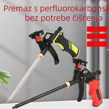 Potpuno metalna pištolj za pjenu bez čišćenja, produženi nastavak, za poliuretanski pjenu brtvljenje vrata i prozora