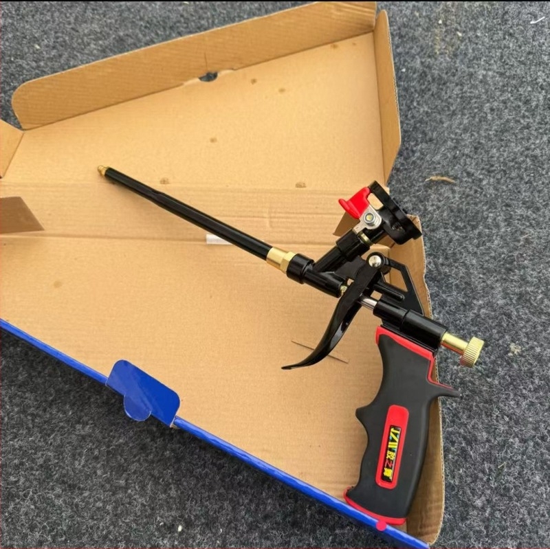 Potpuno metalna pištolj za pjenu bez čišćenja, produženi nastavak, za poliuretanski pjenu brtvljenje vrata i prozora