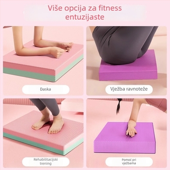 Joga prostirka s geometrijskim uzorkom, debljina 6 mm, materijal TPE, težina 200–600