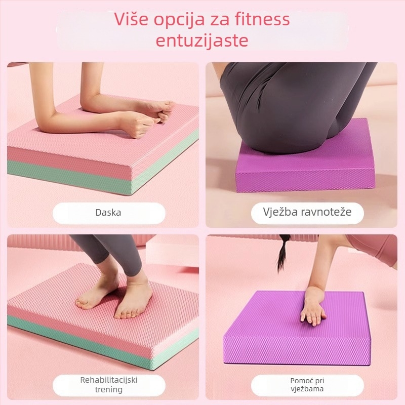 Joga prostirka s geometrijskim uzorkom, debljina 6 mm, materijal TPE, težina 200–600