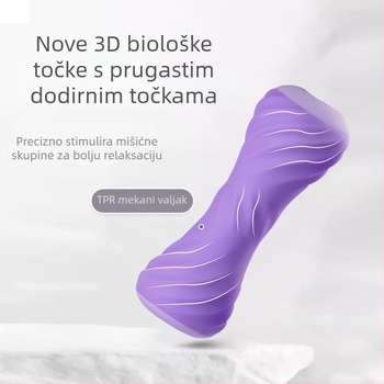 Dudli masažni valjak za noge – prstenasti dvokolni klamer za nogu, opuštanje mišića, pomoć pri jogi