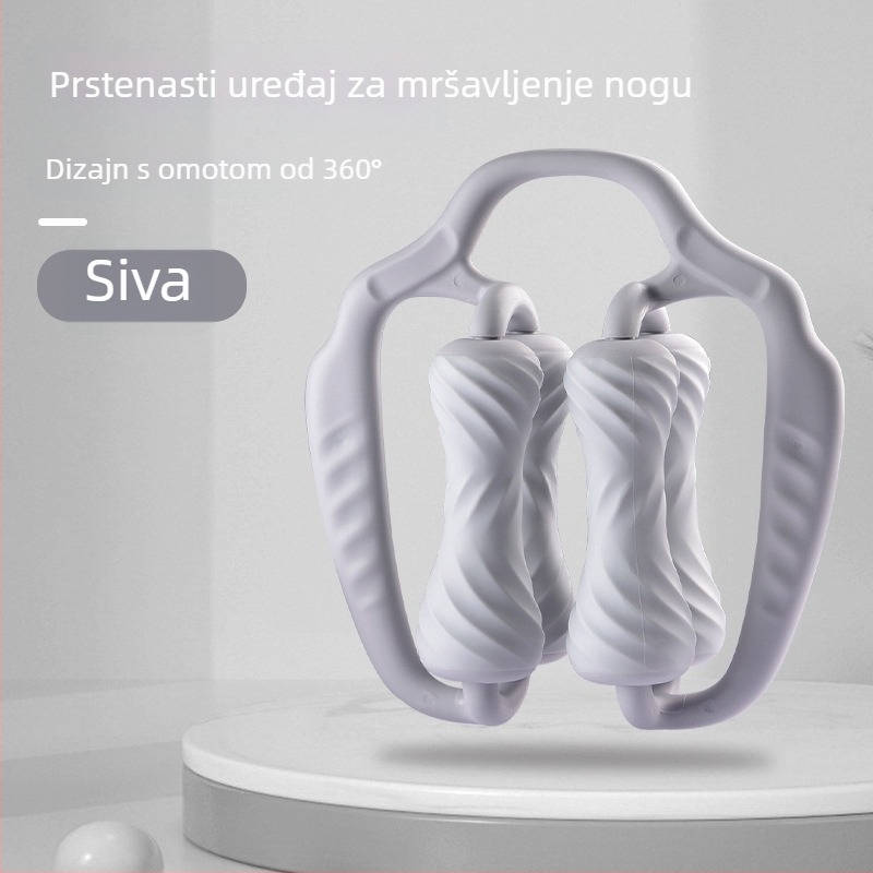Dudli masažni valjak za noge – prstenasti dvokolni klamer za nogu, opuštanje mišića, pomoć pri jogi