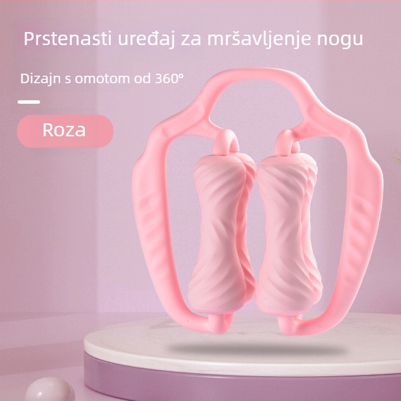 Dudli masažni valjak za noge – prstenasti dvokolni klamer za nogu, opuštanje mišića, pomoć pri jogi