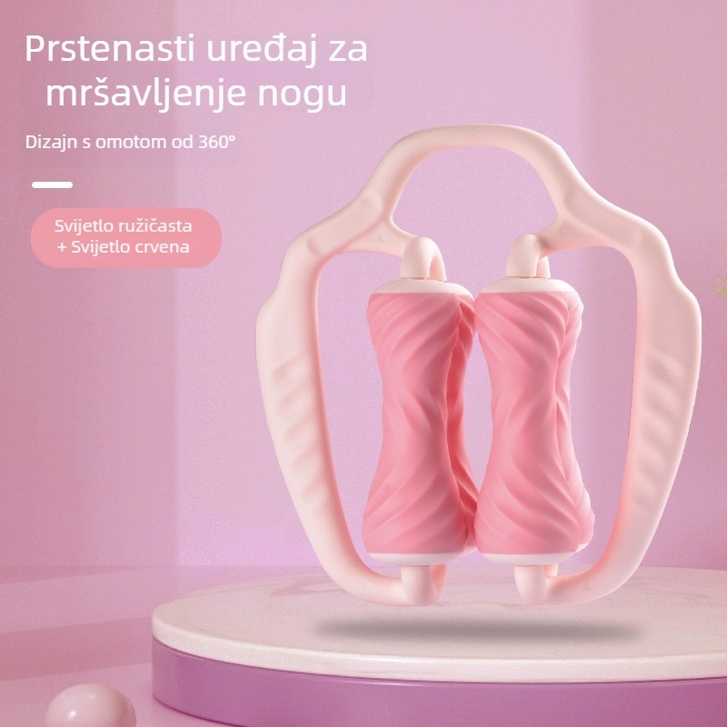 Dudli masažni valjak za noge – prstenasti dvokolni klamer za nogu, opuštanje mišića, pomoć pri jogi