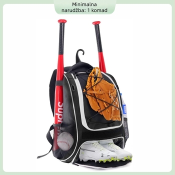Wolt Baseball Ruksak za vanjske sportove, Unisex, Prozračan, Ultra lagan, s proširivim kapacitetom, Oxford tkanina