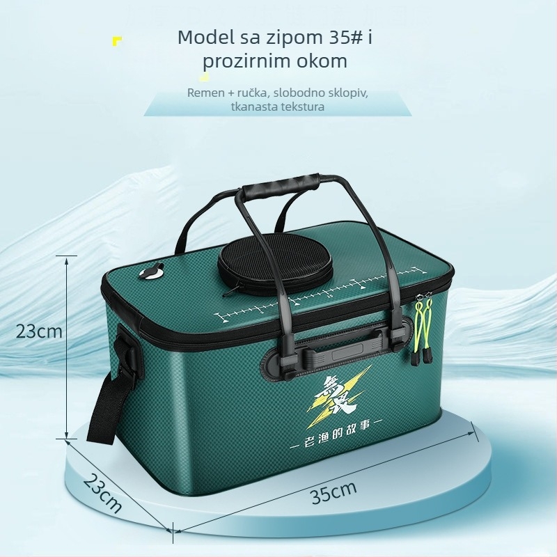 Sklopiva EVA kanta za ribu – vodootporna, prijenosna, višenamjenska kutija za ribolov na otvorenom