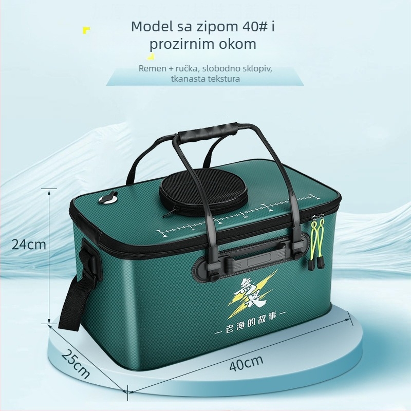 Sklopiva EVA kanta za ribu – vodootporna, prijenosna, višenamjenska kutija za ribolov na otvorenom