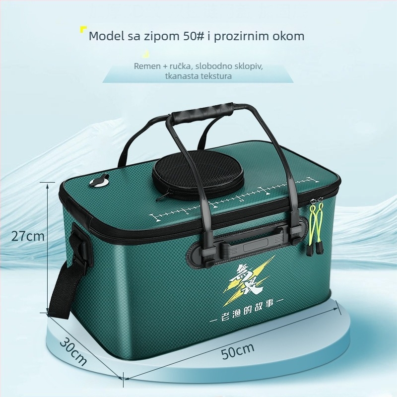 Sklopiva EVA kanta za ribu – vodootporna, prijenosna, višenamjenska kutija za ribolov na otvorenom