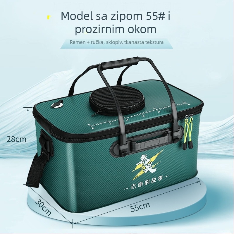Sklopiva EVA kanta za ribu – vodootporna, prijenosna, višenamjenska kutija za ribolov na otvorenom