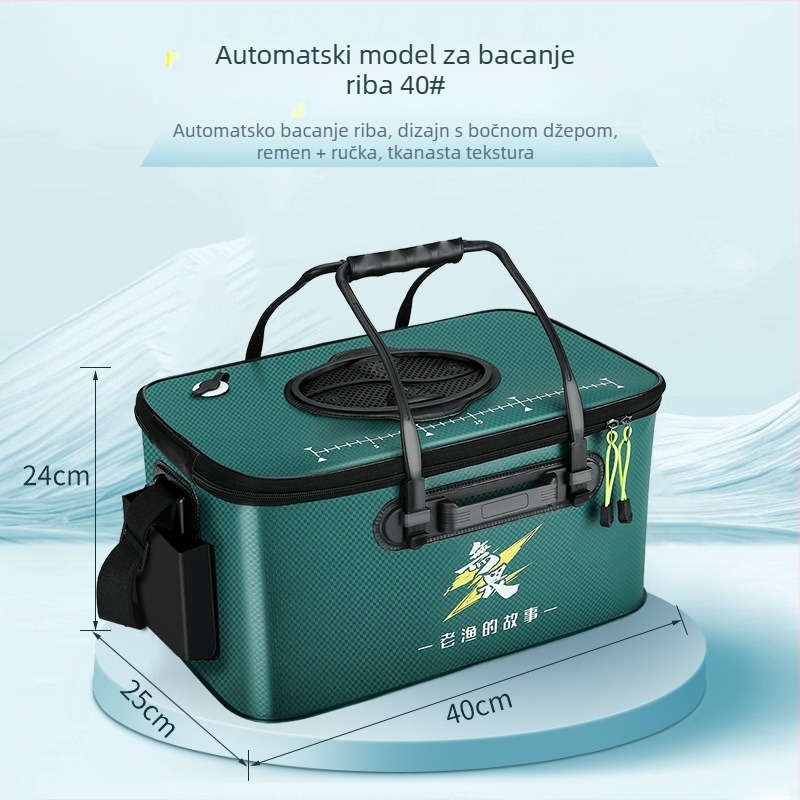 Sklopiva EVA kanta za ribu – vodootporna, prijenosna, višenamjenska kutija za ribolov na otvorenom