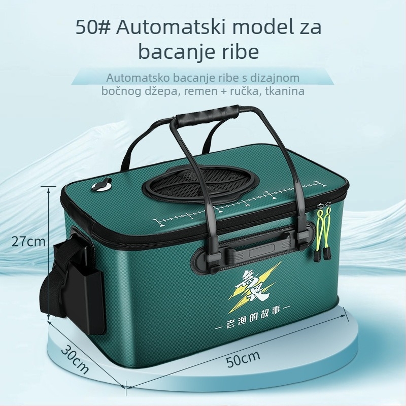 Sklopiva EVA kanta za ribu – vodootporna, prijenosna, višenamjenska kutija za ribolov na otvorenom