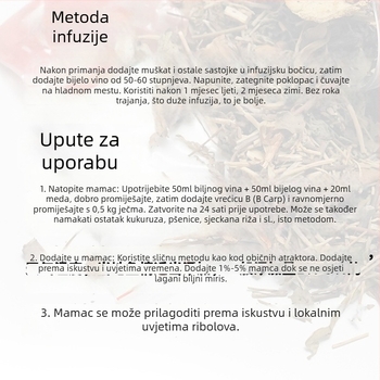 Eagle Dream mamac za ribolov s biljnim pripravkom, ljekovitim vinom i musk aromom