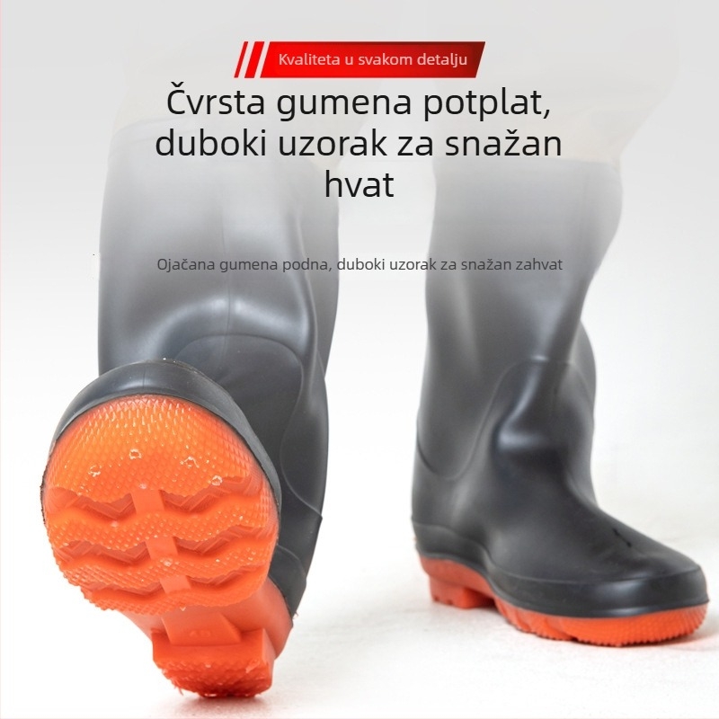 Unisex odijelo za kišu za ribolov: vodootporno, otporno na habanje, jednodelni kombinezon s integriranim vodootpornim hlačama, cijelogodišnje