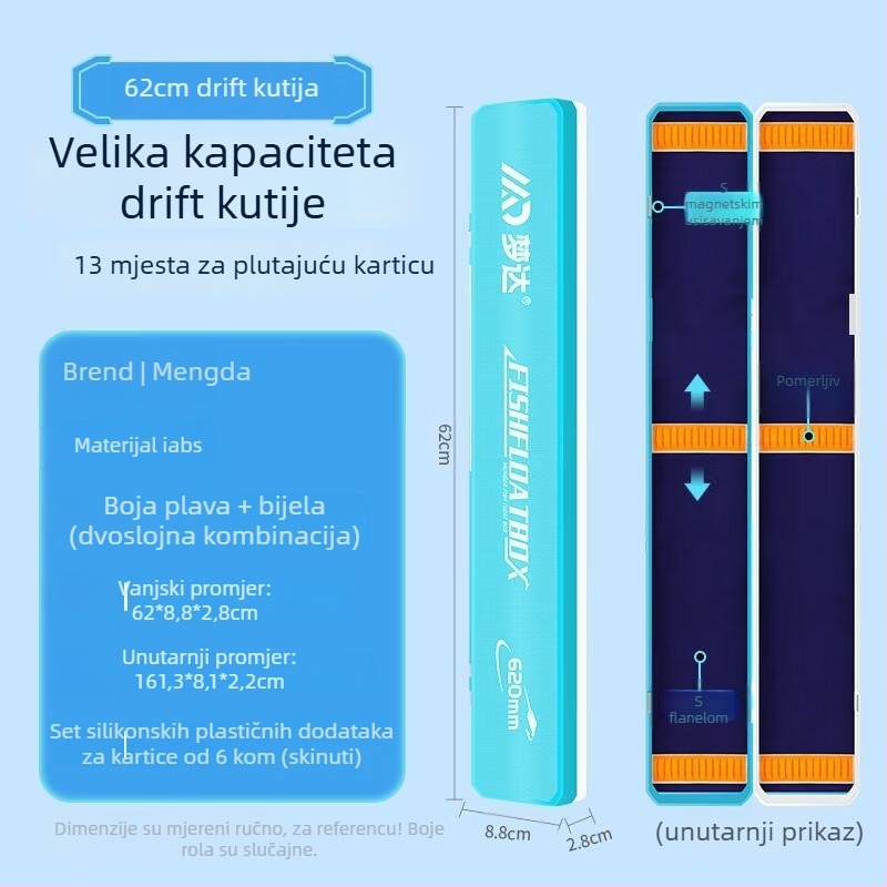 Menda kutija za plovke i glavnu liniju – 2-u-1 set, velika kapaciteta, materijal: viskoza vlakna, podrijetlo: Novi Zeland