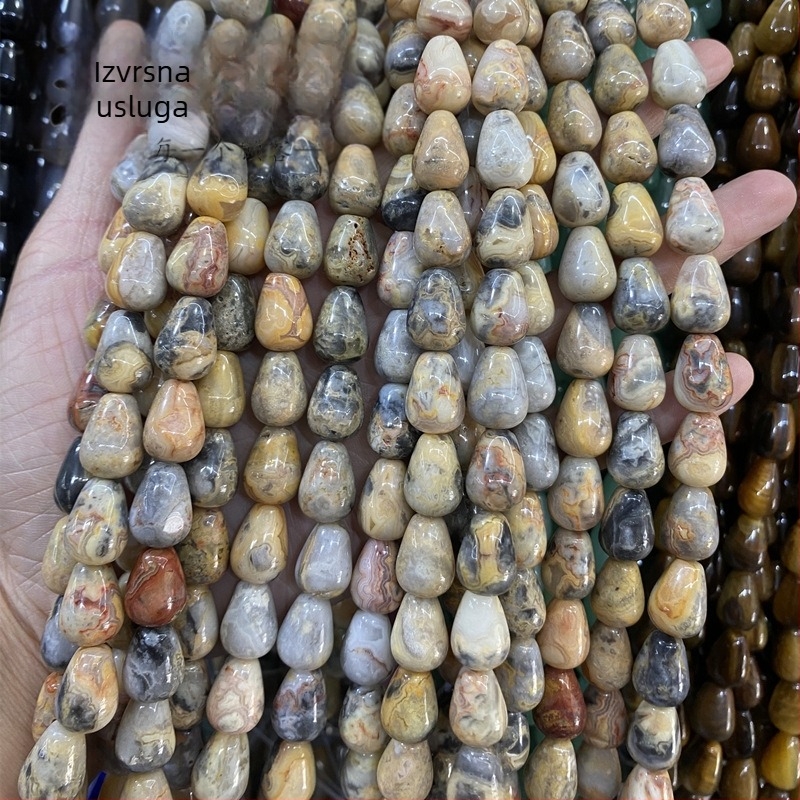 Bead komponente za nakit - prirodni kamen, poliran površina, modni stil, uzorak: Return pattern