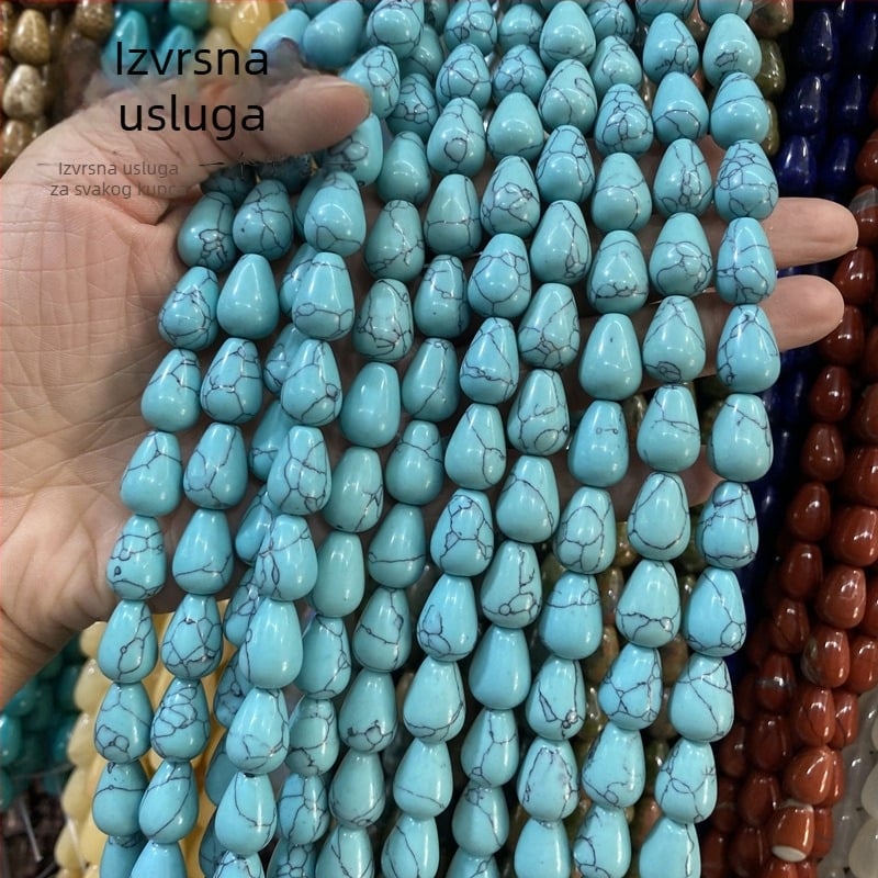 Bead komponente za nakit - prirodni kamen, poliran površina, modni stil, uzorak: Return pattern