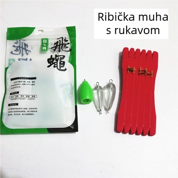 Set muhačkih udica za početnike s minnow-stilom mamaca, rukavnim udicama i dodatkom za glavu sa šljokicama