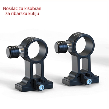 Pribor za kutiju za ribolov – aluminijsko-magnezijski spoj, četverodijelni set: tornjasti stalak, zaštita ribe, pladanj za mamac, nosač kišobran, univerzalna prilagodba