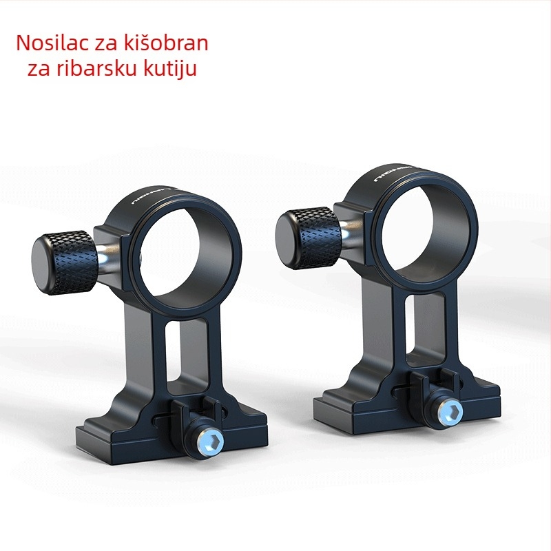 Pribor za kutiju za ribolov – aluminijsko-magnezijski spoj, četverodijelni set: tornjasti stalak, zaštita ribe, pladanj za mamac, nosač kišobran, univerzalna prilagodba