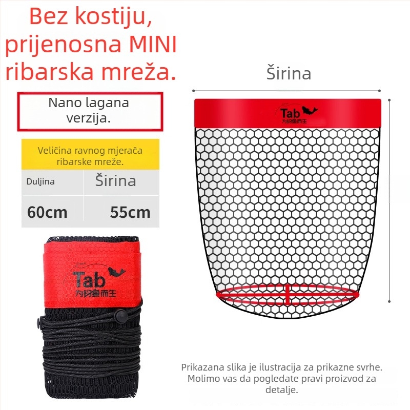 Tab Najlon Zaštita Ribarstva – Prenosna Mini Torba za Divlji Ribolov